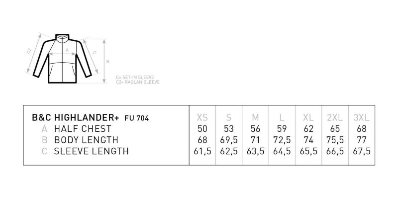 Grössentabelle 01.0704