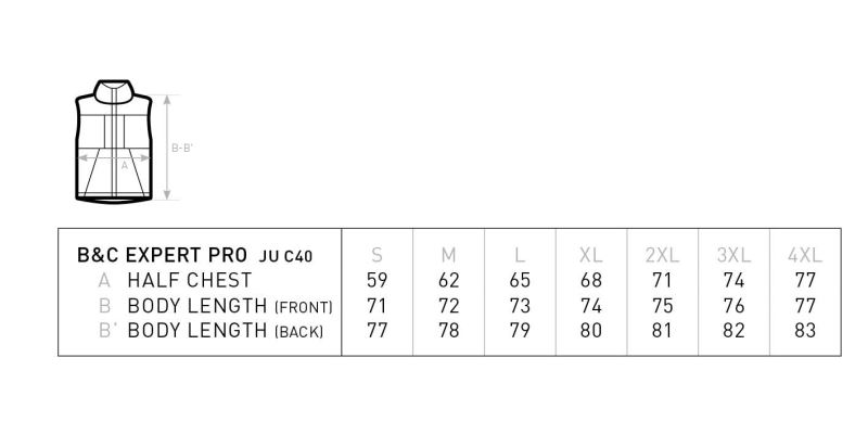 Grössentabelle 01.0C40
