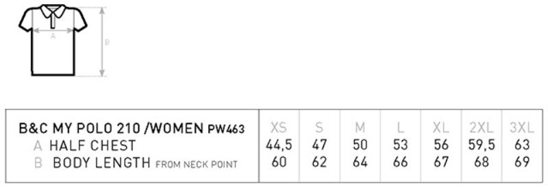 Grössentabelle 01.W463