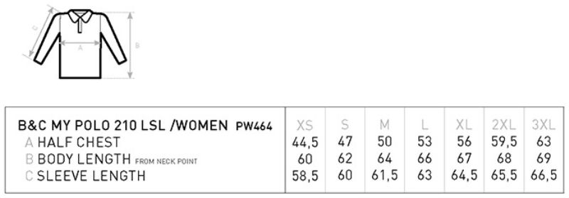 Grössentabelle 01.W464
