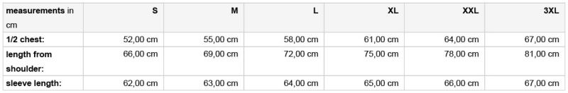 Grössentabelle 02.0042