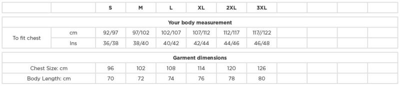 Grössentabelle 10.566M