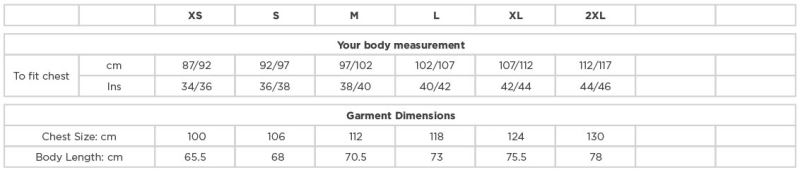 Grössentabelle 10.874M