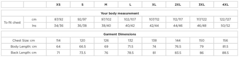 Grössentabelle 12.014M
