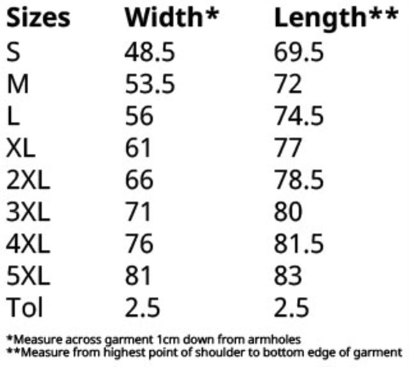 Grössentabelle 16.1044