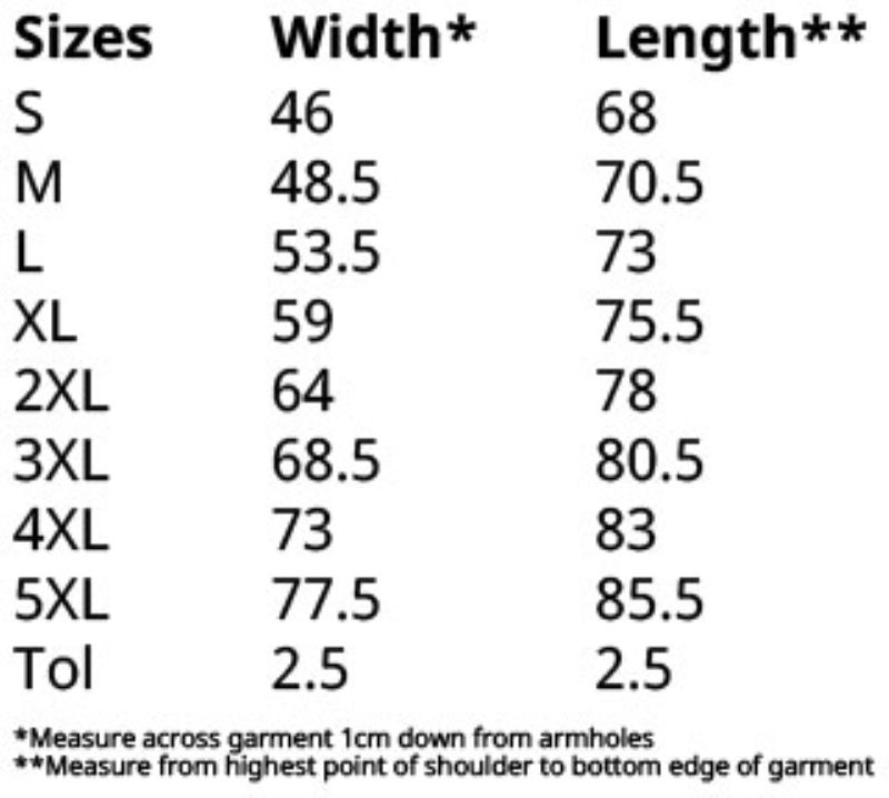 Grössentabelle 16.1430