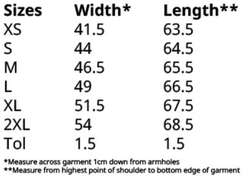 Grössentabelle 16.1432