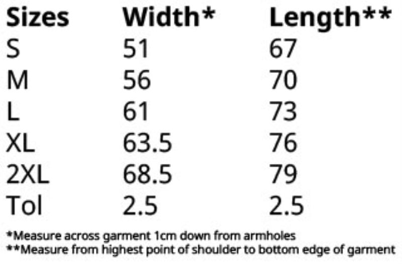 Grössentabelle 16.2138