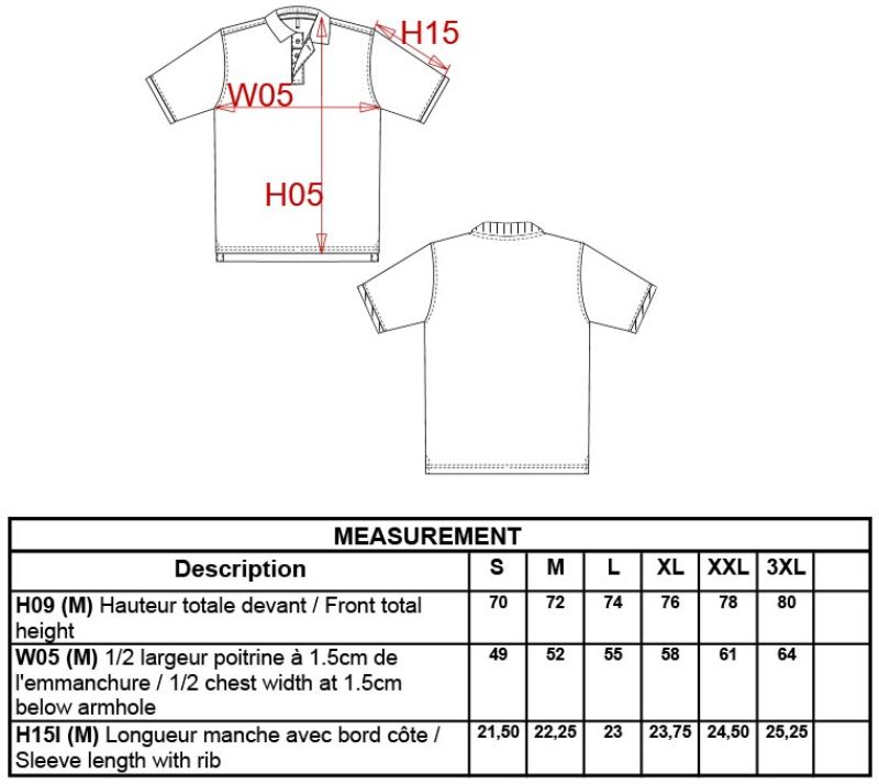 Grössentabelle 20.K245
