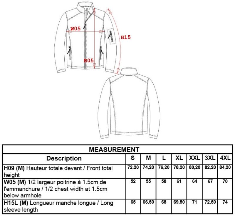 Grössentabelle 20.K401