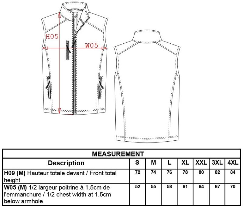 Grössentabelle 20.K403