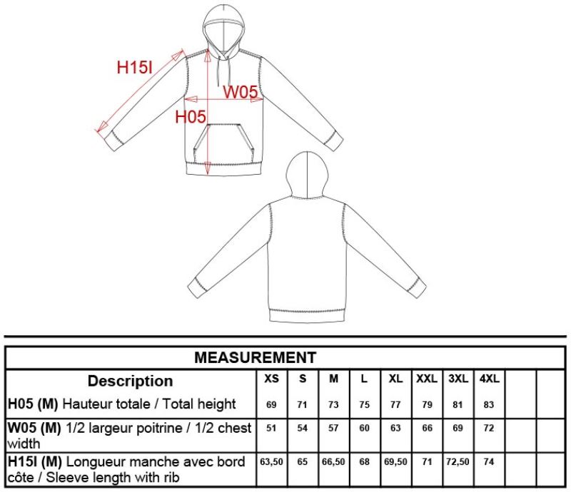 Grössentabelle 20.K443