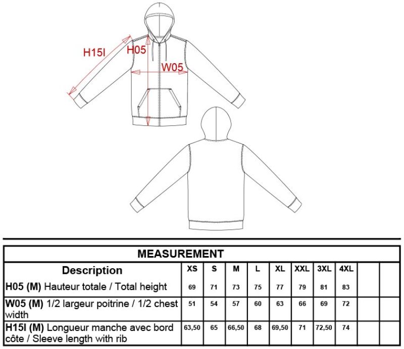 Grössentabelle 20.K444