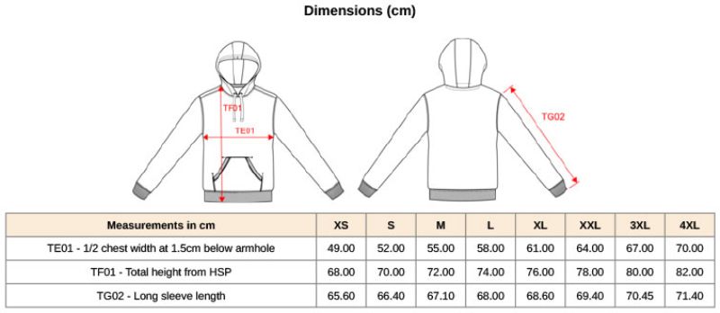 Grössentabelle 20.K489