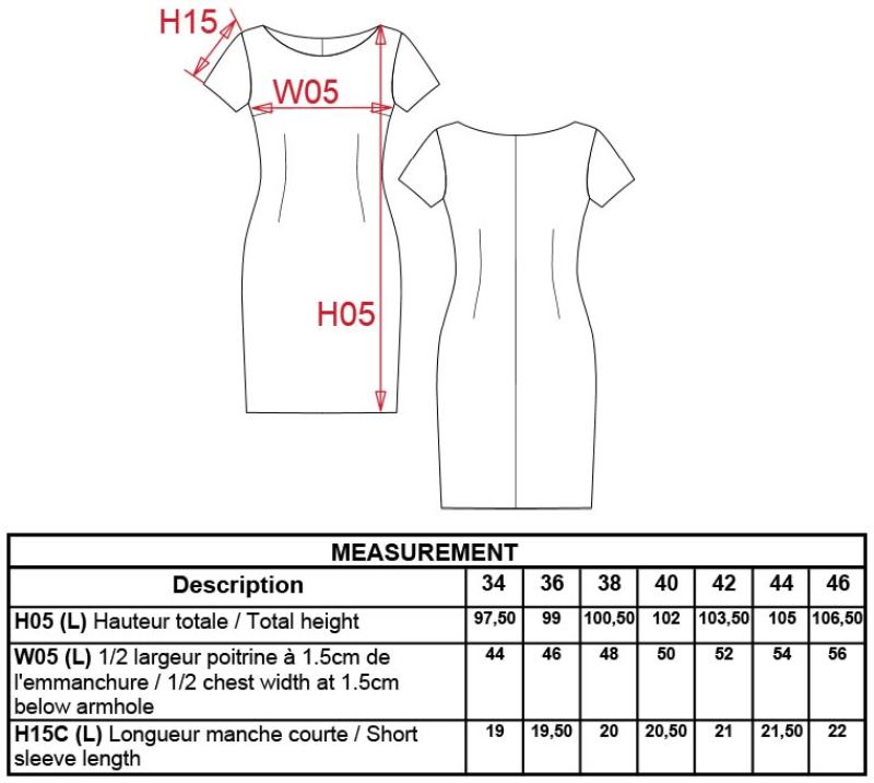 Grössentabelle 20.K500