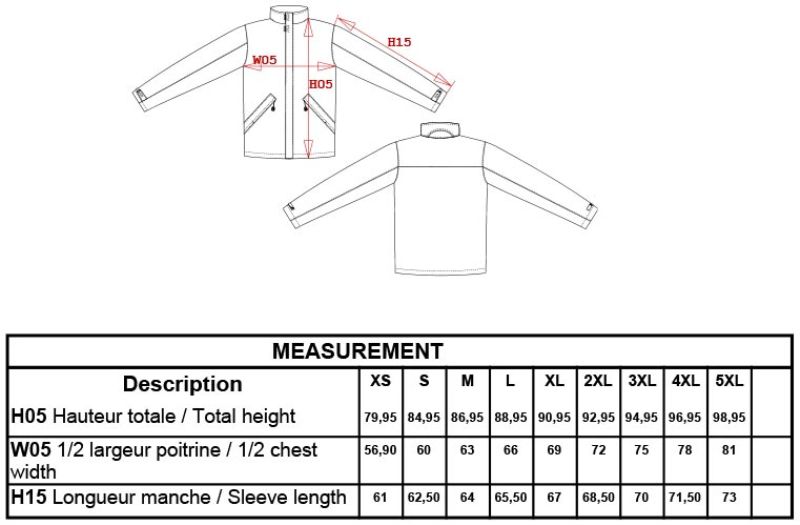 Grössentabelle 20.K677