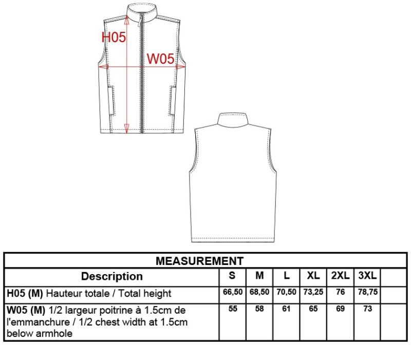 Grössentabelle 20.K679