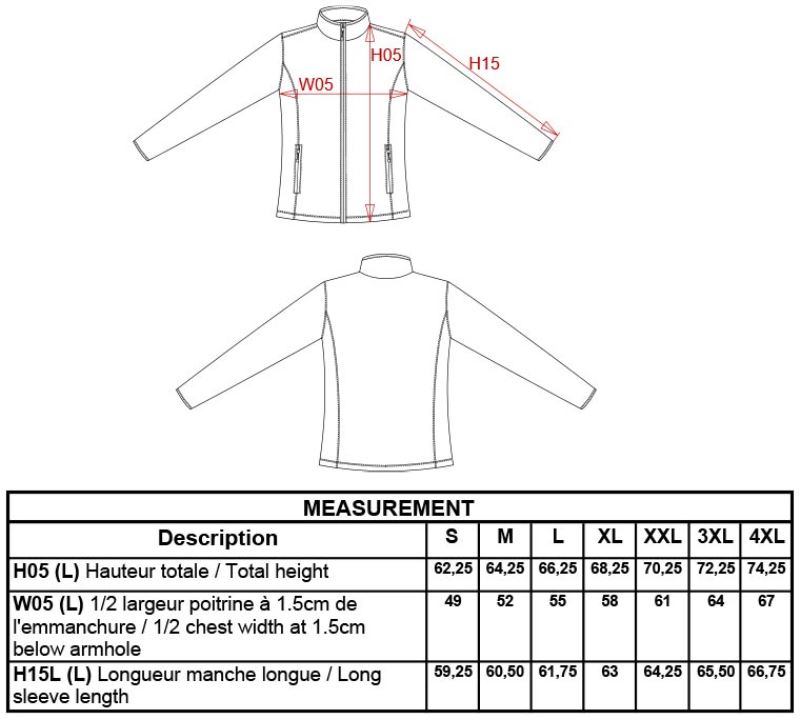 Grössentabelle 20.K907