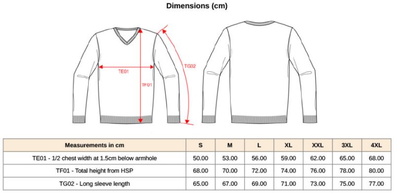 Grössentabelle 20.K965