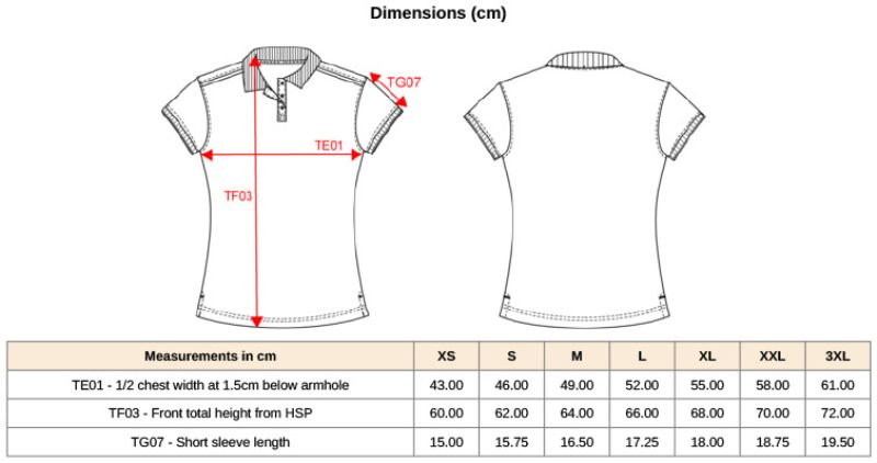 Grössentabelle 20.W271