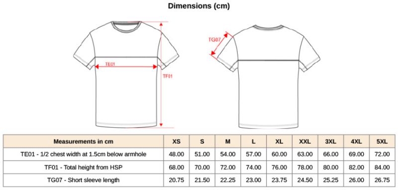 Grössentabelle 20.W304