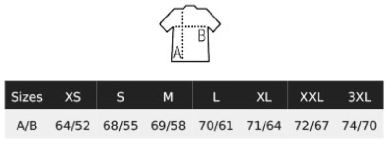 Grössentabelle 25.4041