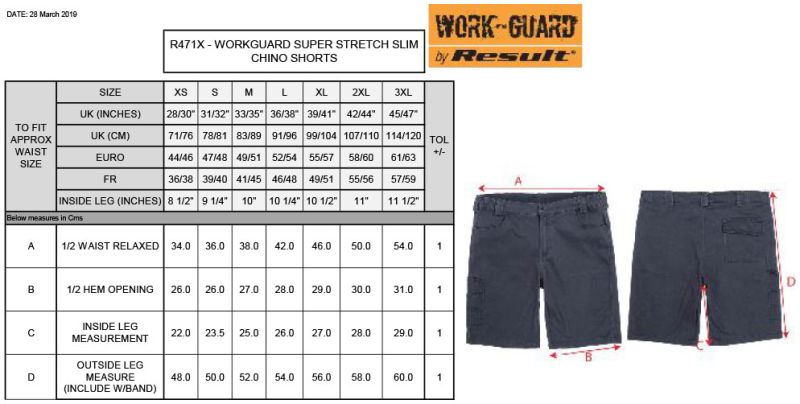 Grössentabelle 30.471X