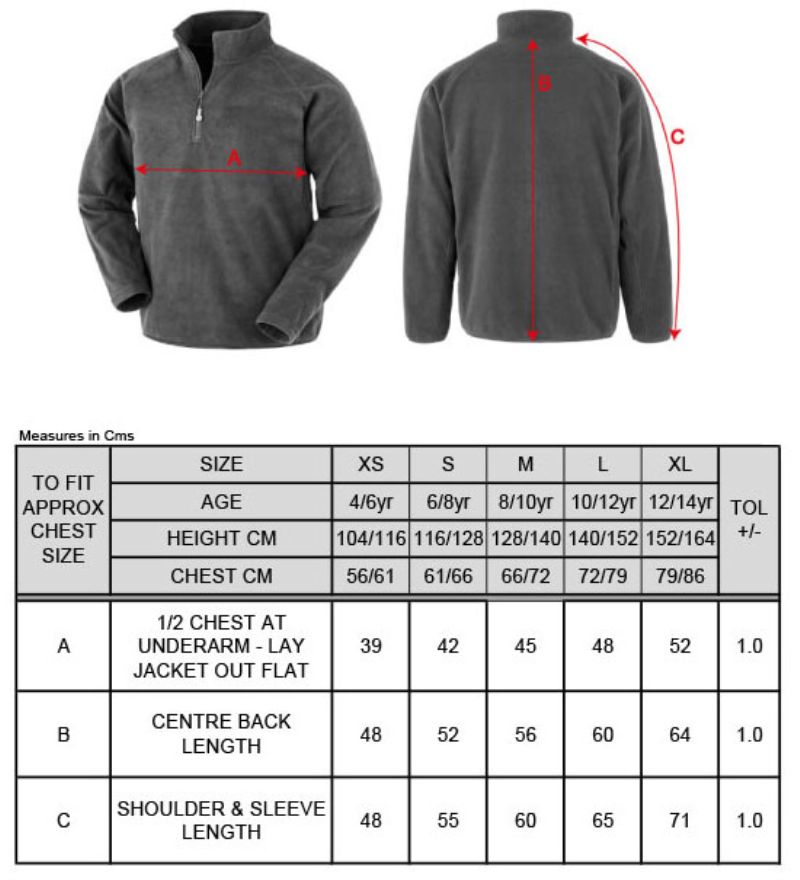 Grössentabelle 30.905J