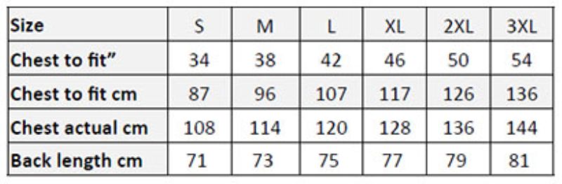 Grössentabelle 39.0803