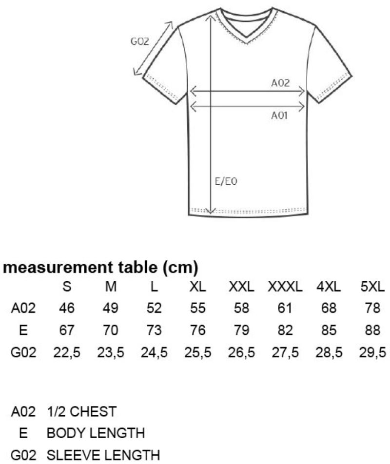 Grössentabelle 40.3082
