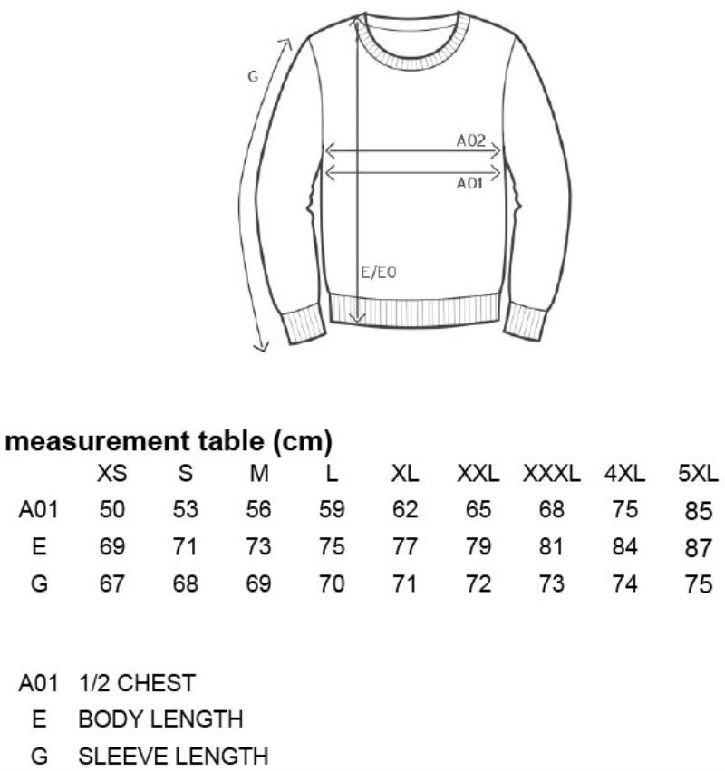 Grössentabelle 40.5099