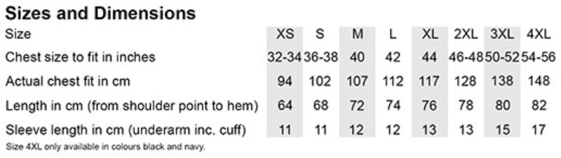 Grössentabelle 43.0444