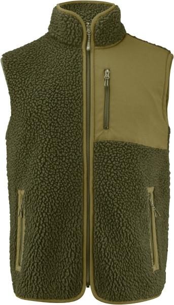 James Harvest | Kingsley Fleece Vest Men Men's Sherpa Fleece Vest "Two-Tone"