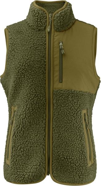 James Harvest | Kingsley Fleece Vest Women Ladies' Sherpa Fleece Vest "Two-Tone"