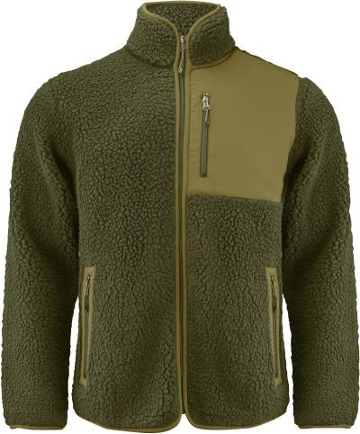 James Harvest | Kingsley Fleece Men Men's Sherpa Fleece Jacket "Two-Tone"