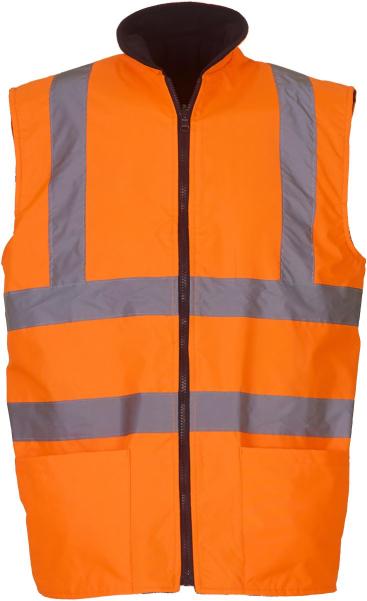 Yoko | HV008F Hi-Vis Reversible Fleece Bodywarmer